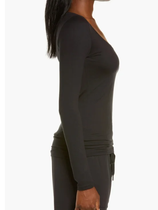 NWT Felina Velvety Soft Lounge Wear scoop neck Long Sleeve Top Size XL - Picture 5 of 6